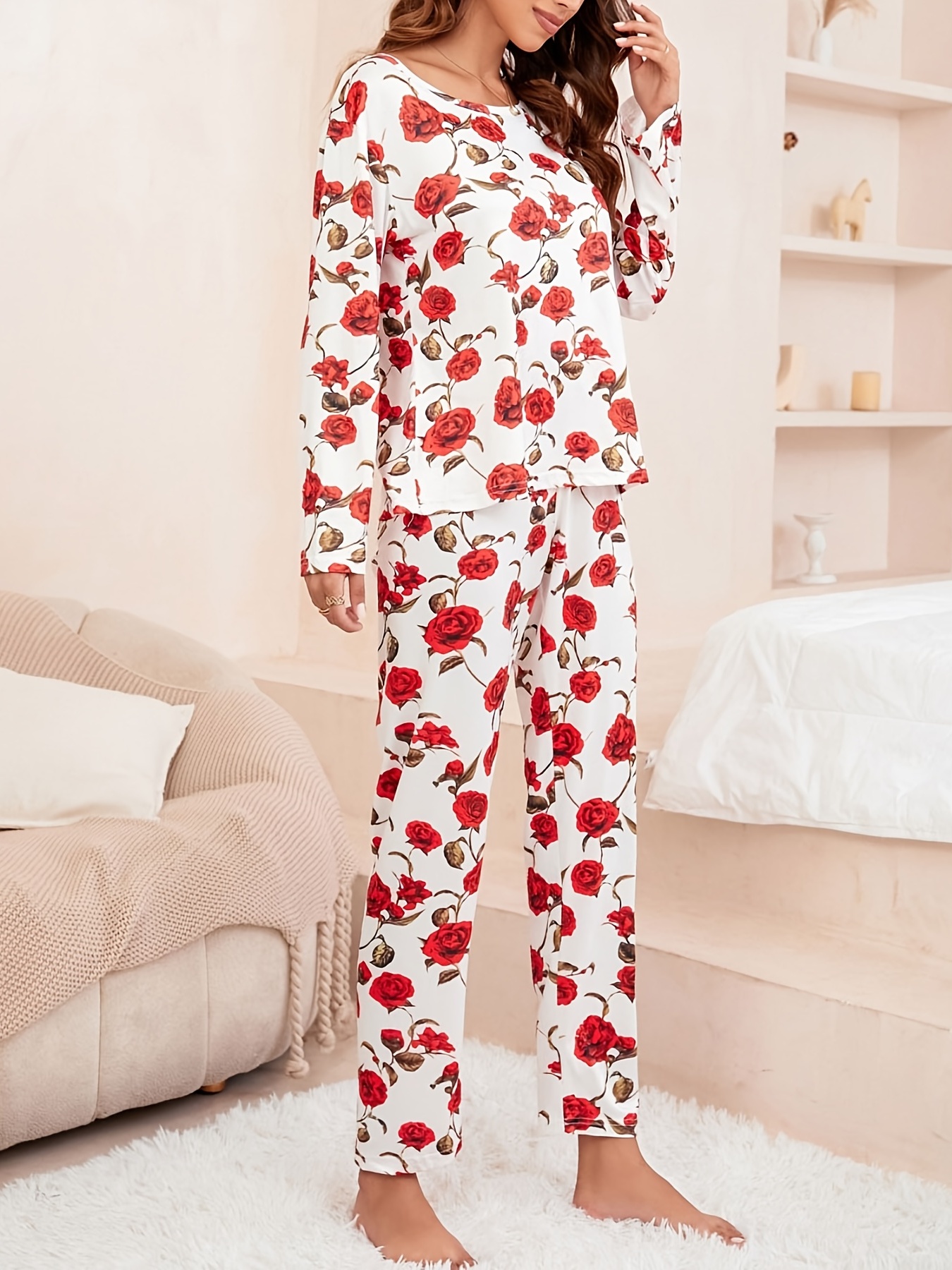 Red Roses Pleated Dani Pant  Jess Meany