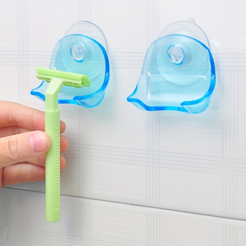 Bathroom Storage Punch Free Razor Holder Storage Hook Wall - Temu