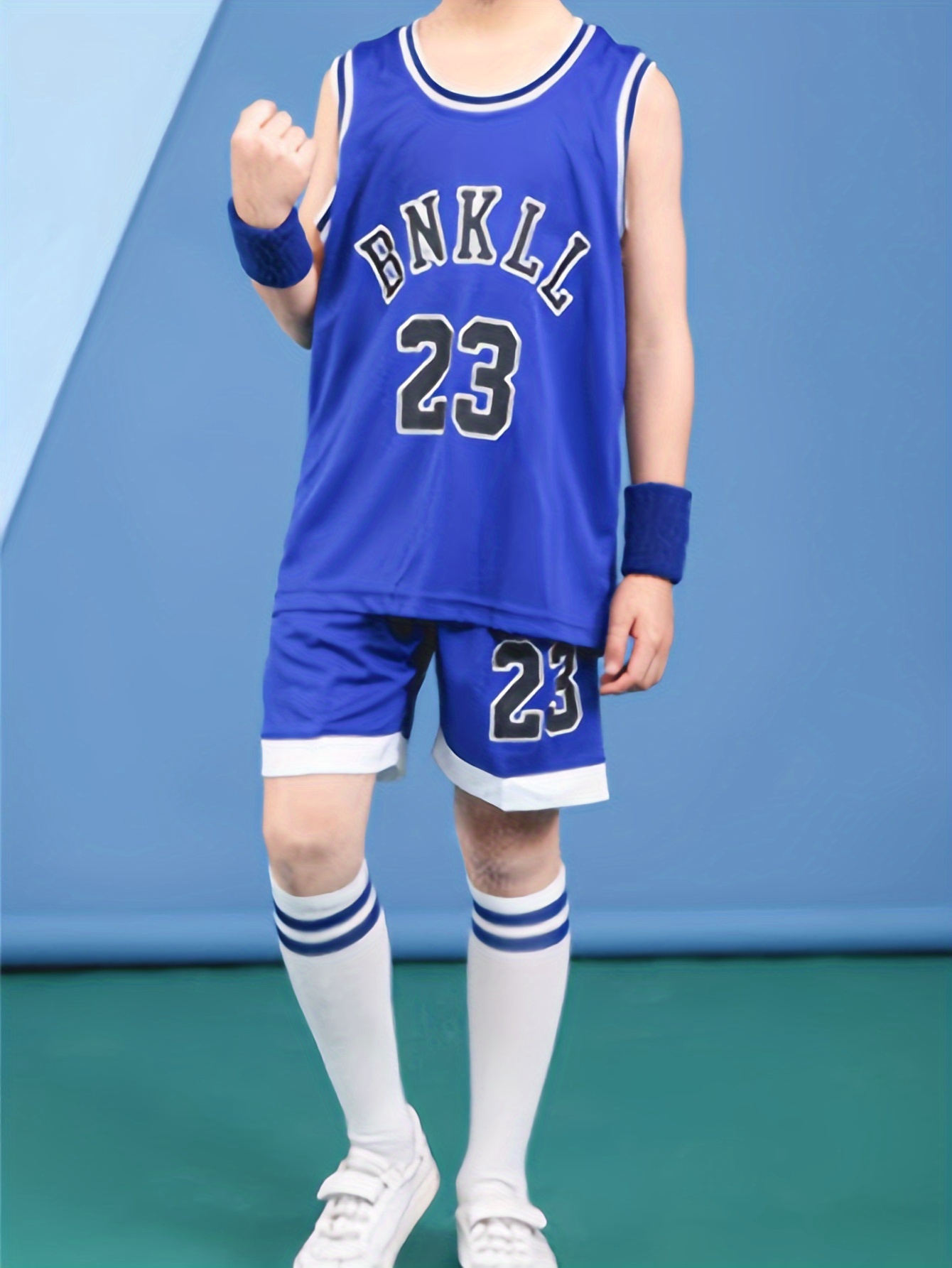 Maglia Basket Outfit Boy Girl Letters Canotta + Pantaloncini Pista