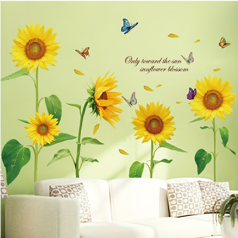 Sunflower Stickers Decals Motivational Daisy Stickers - Temu