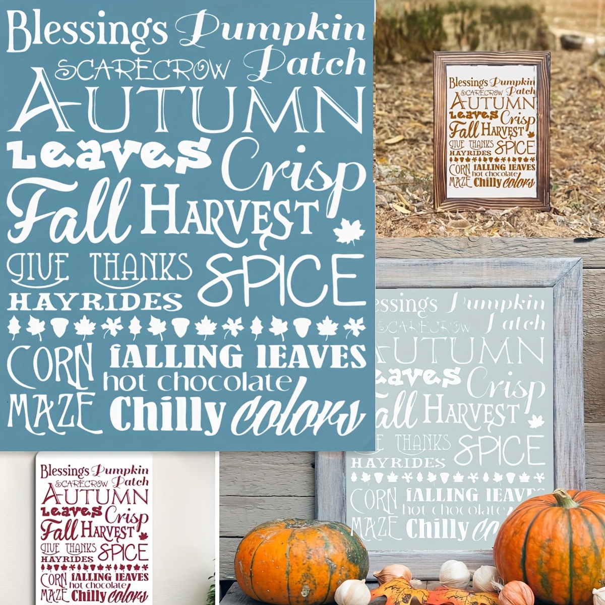 Crafts 12X12 Paper Kit Fall into Fall Colors Leaves Pumpkins