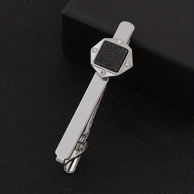 Men's Crystal Tie Clip Wedding Business Necktie Accessories