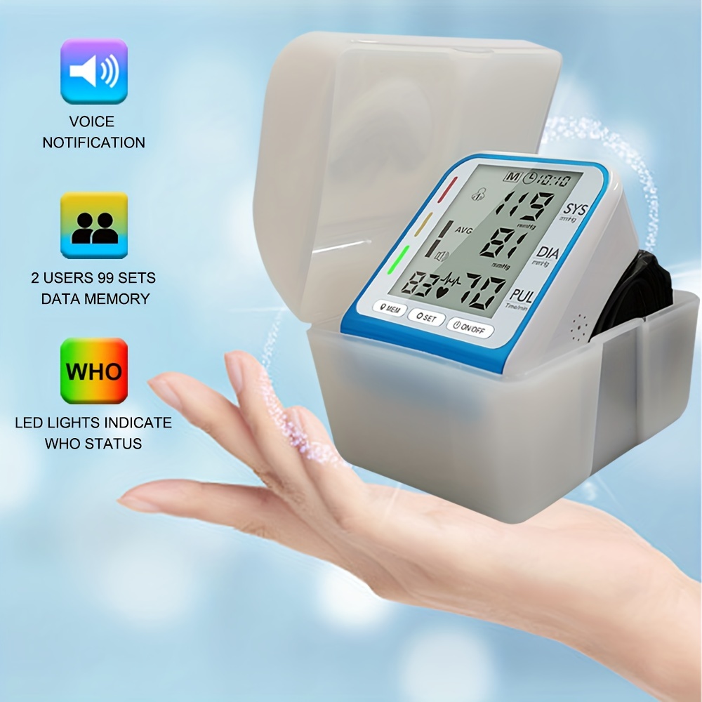 Accurate And Easy-to-use Wrist Blood Pressure Monitor For Home Use - Temu