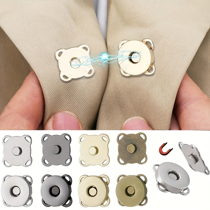 3 Pairs Curtain Buckle Metal Snaps Magnetic Buttons Metal Buttons Magnetic  Closures for Purses Drapery Magnetic Closures snap Buttons Curtain Magnet