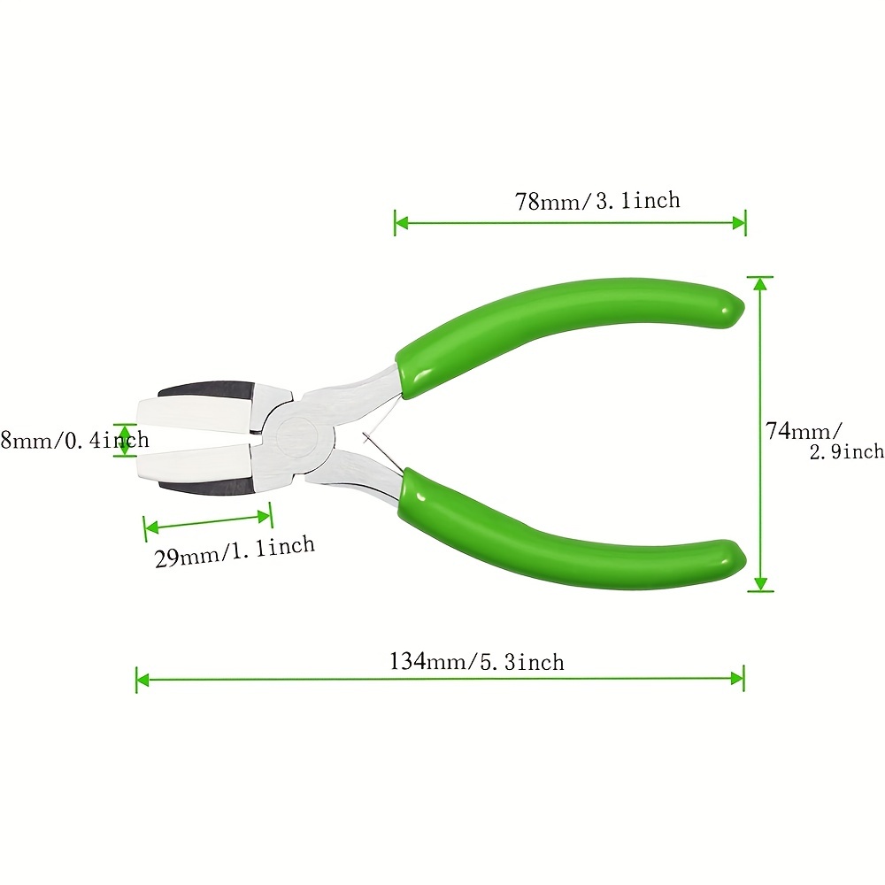 Mini Nylon Jaw Pliers Flat Nose Pliers With 2 Replacement - Temu