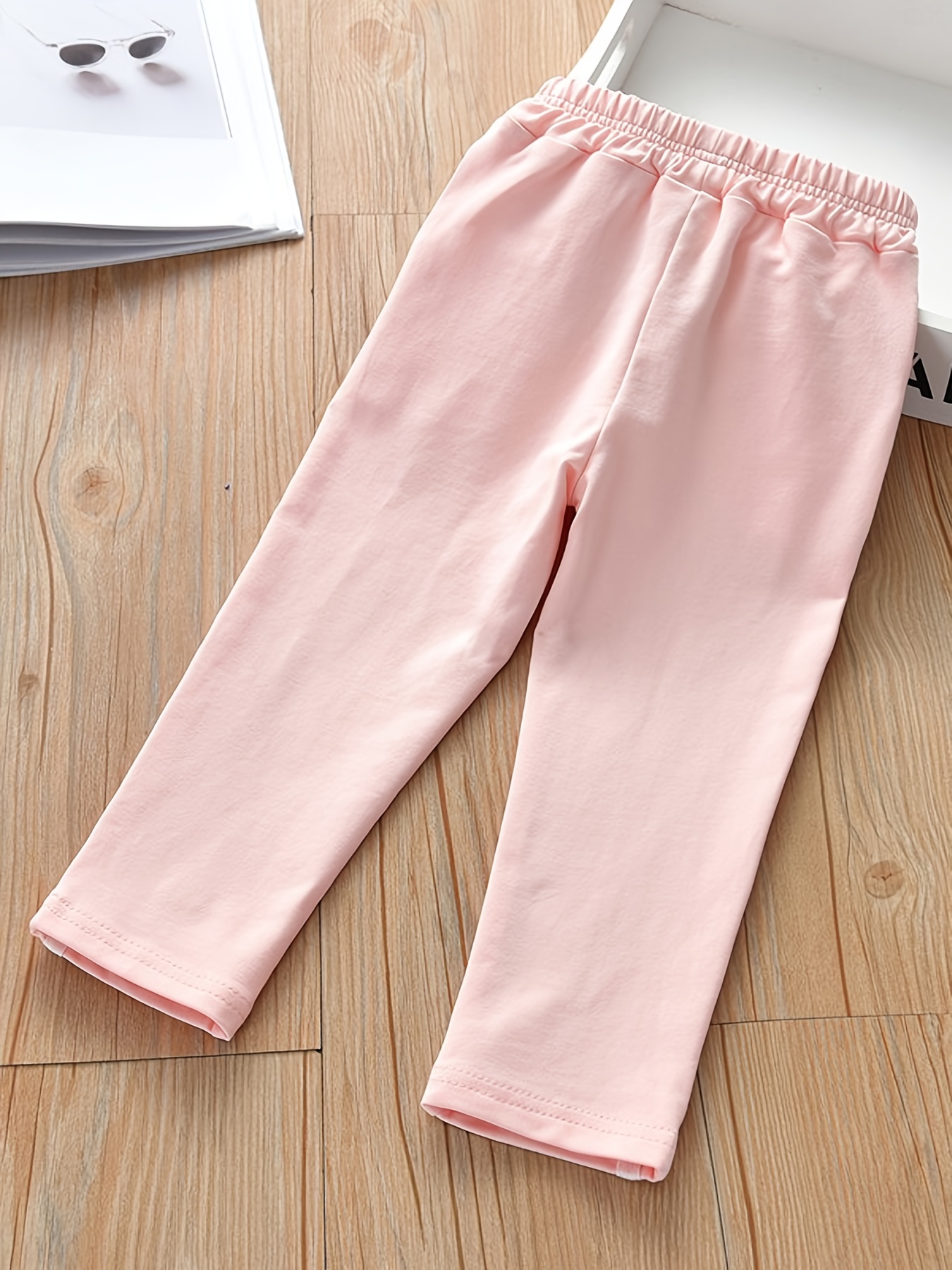 Baby Pink Cotton Leggings