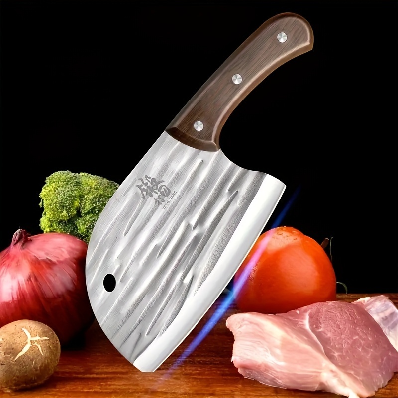 Stainless Steel Kitchen Forged Knife, Slicing Chopping And Cutting Knife,  Super-fast And Sharp Meat Cutting Knife - Temu