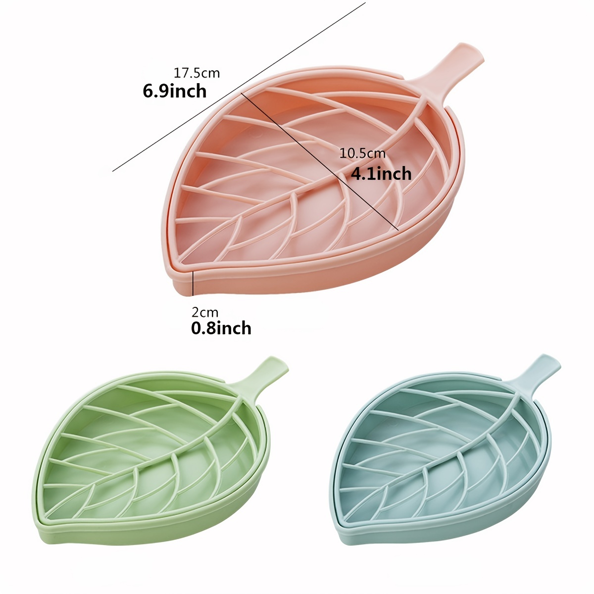 Leaf shaped Soap Dish With Draining Tray Perfect For Kitchen - Temu