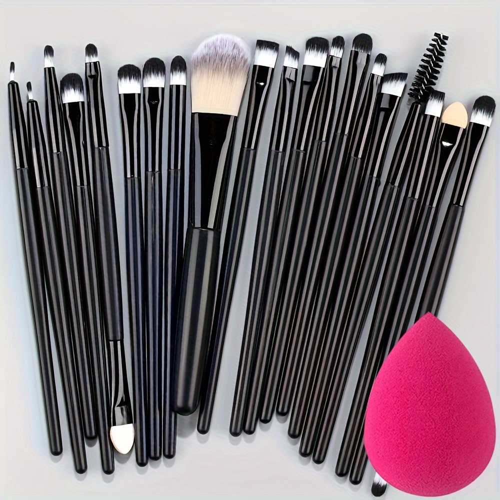 Makeup Brushes Set Professional Soft Synthetic Hair Powder - Temu