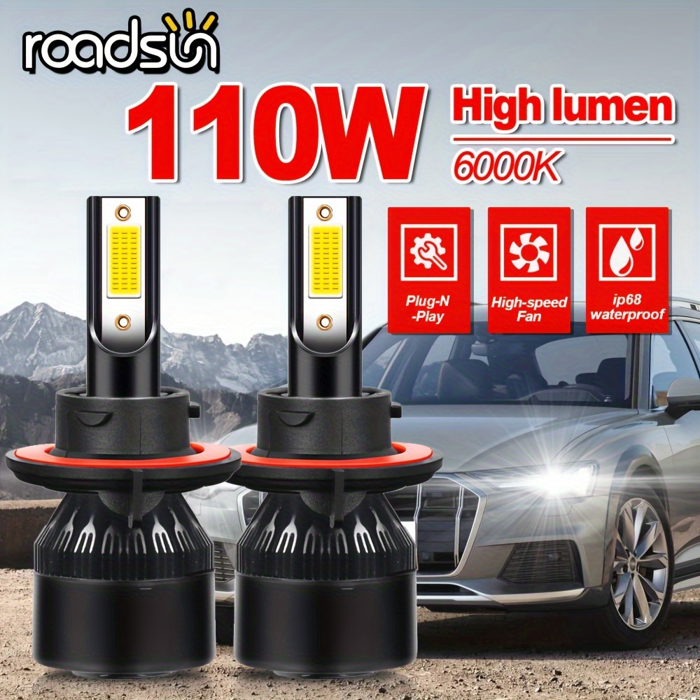 H1 Led Headlight Bulb 1:1 Single Plug H1 Led Headlight Car - Temu