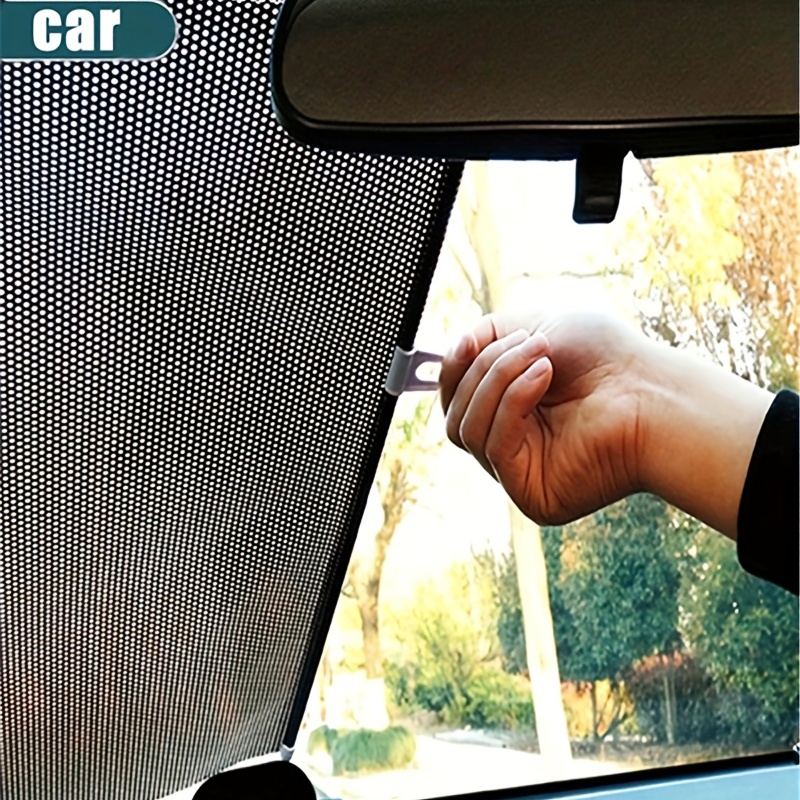 Cheap Retractable Car Side Window Sunshades Auto Sun Shade Visor Roller  Blind Protection Window Film Rear Sunshade