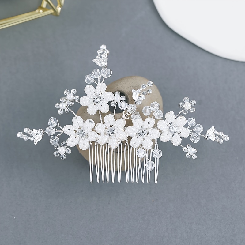 Crystal Bride Wedding Hair Comb Hair Accessories With Rhinestone Bridal  Side Combs | Fruugo NO