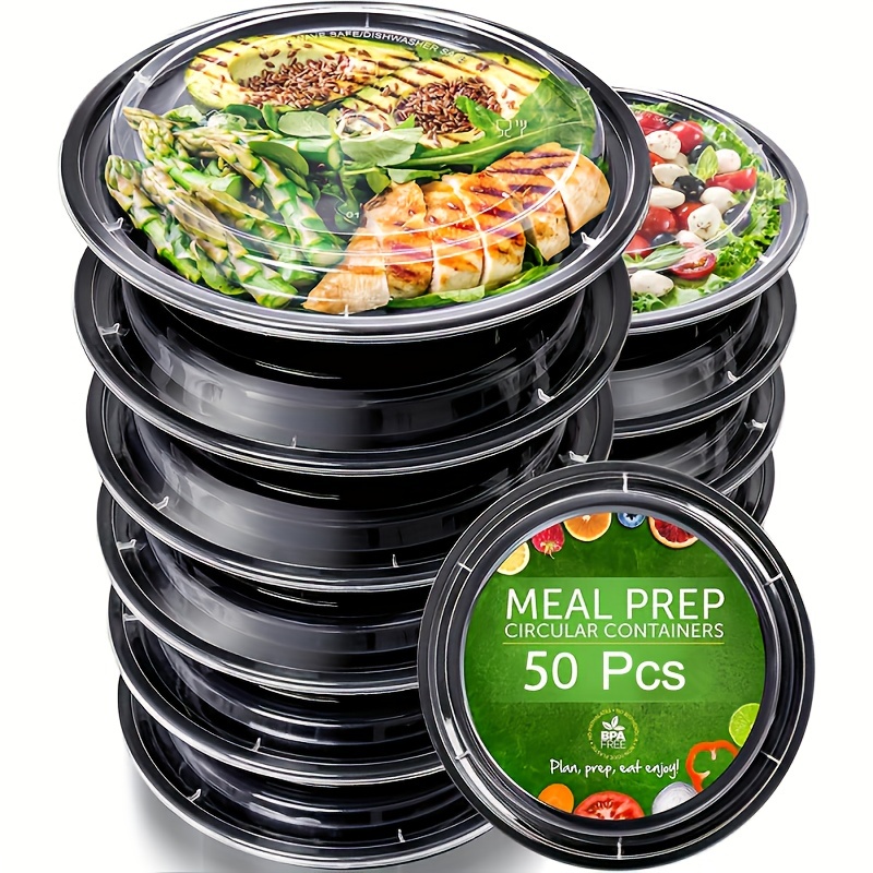 Envases Desechables Para Alimentos 50 UDS Tupper Plastico Desechable 1000  ML Envase Plastico Comida Para Llevar Tupperware Comida : : Hogar  y cocina