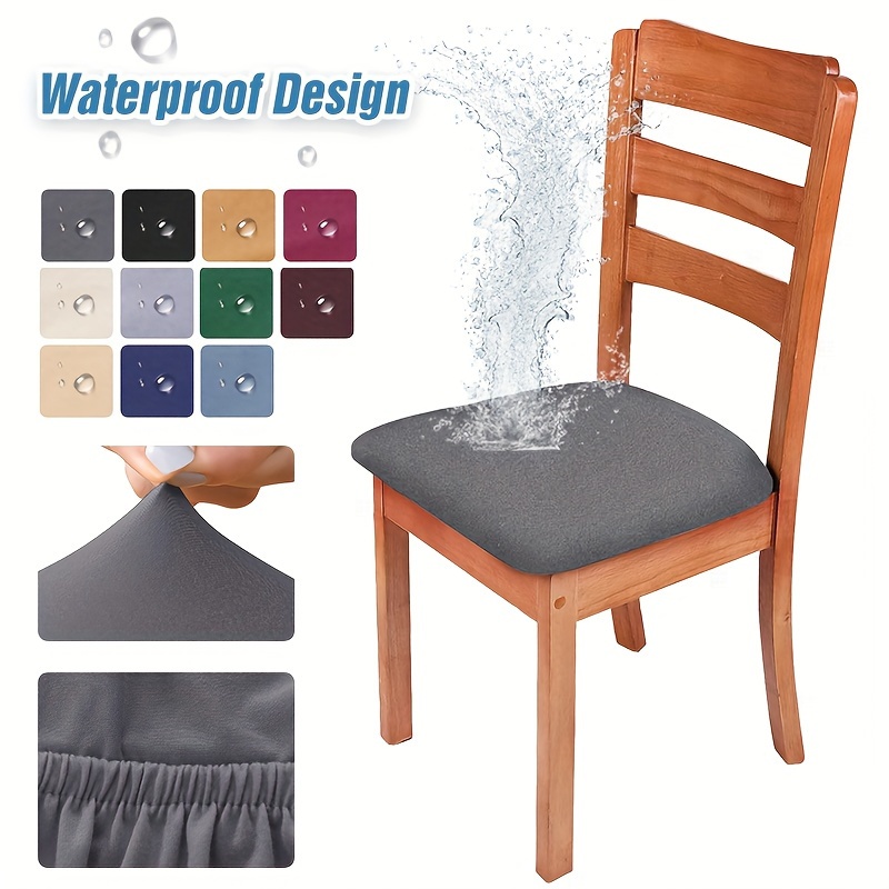 Stuhl Sitzbezug Wasserdicht Universal PU Leder Stretch Stuhlbezug