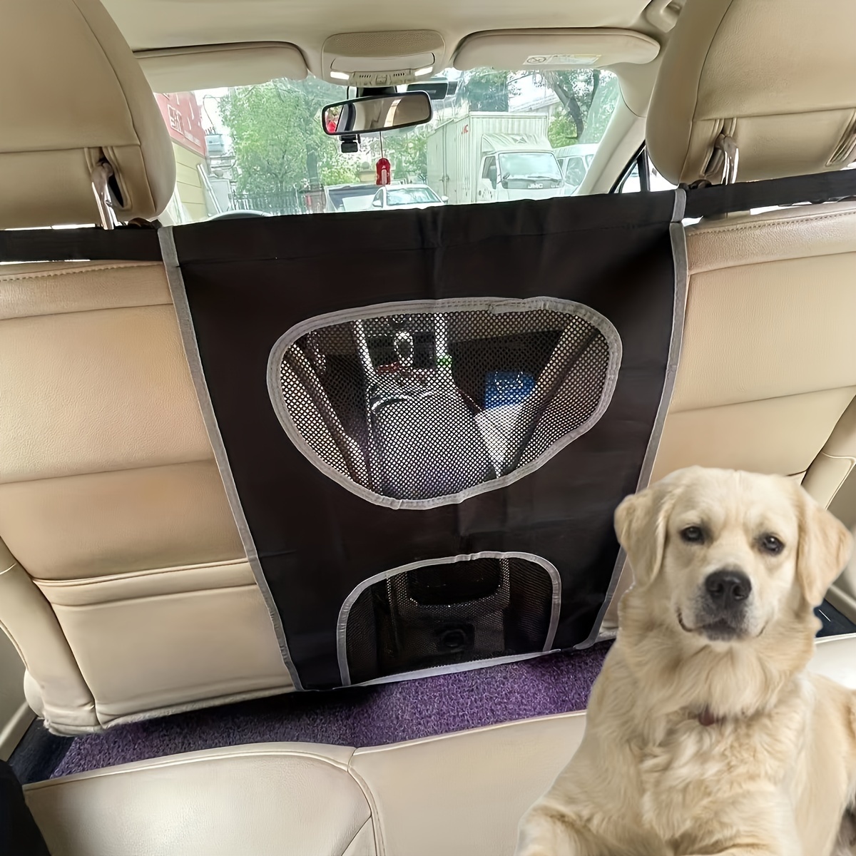 Haustier Hund Auto Netz Barriere Rücksitz Mesh Sicherheit Reise