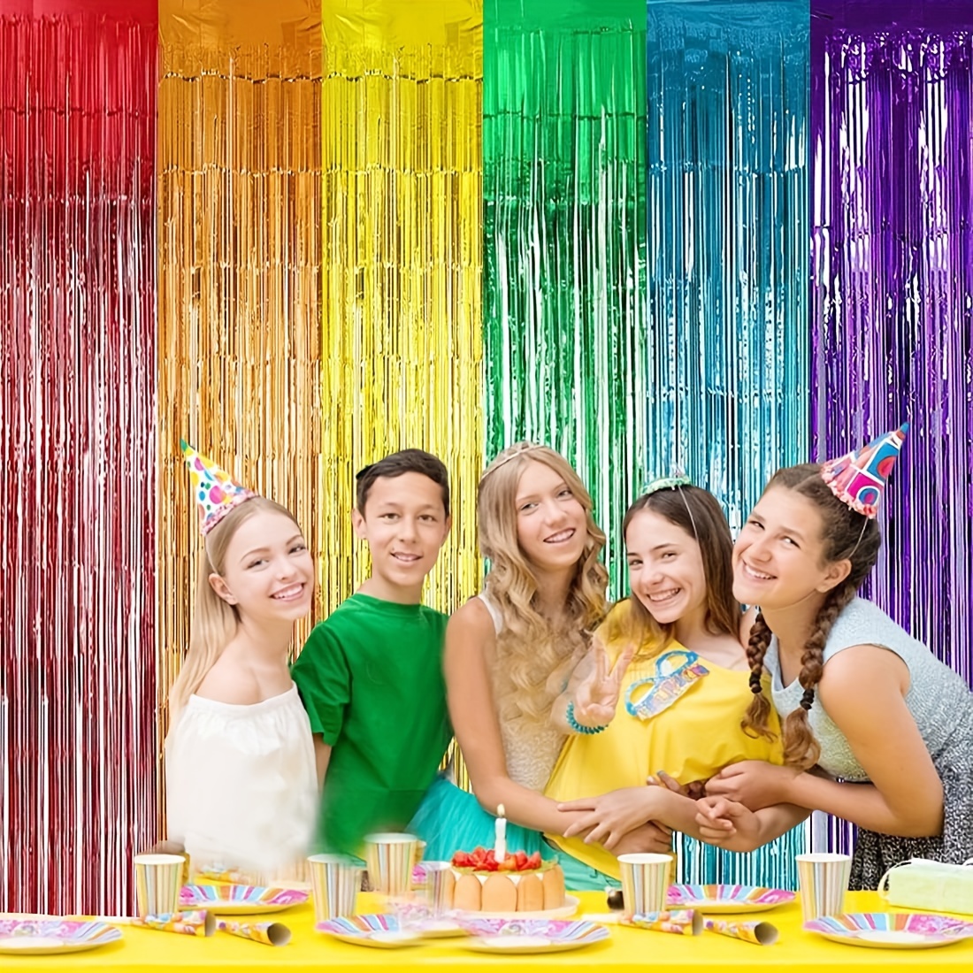 Streamer Backdrop, Fringe Backdrop, Pride Party Decorations, Pride