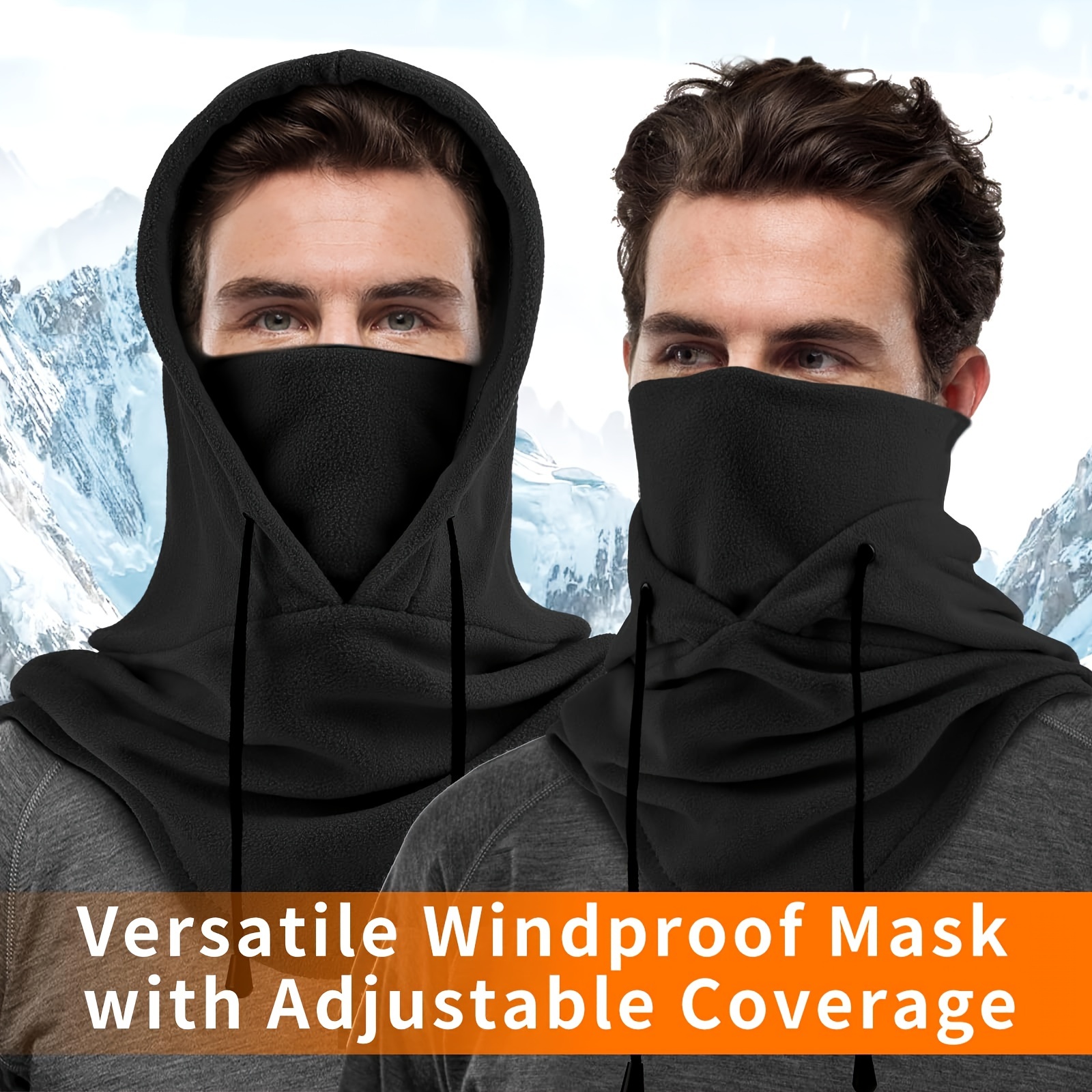 Balaclava Windproof Winter Face Mask Warm Fleece Ski Mask - Temu
