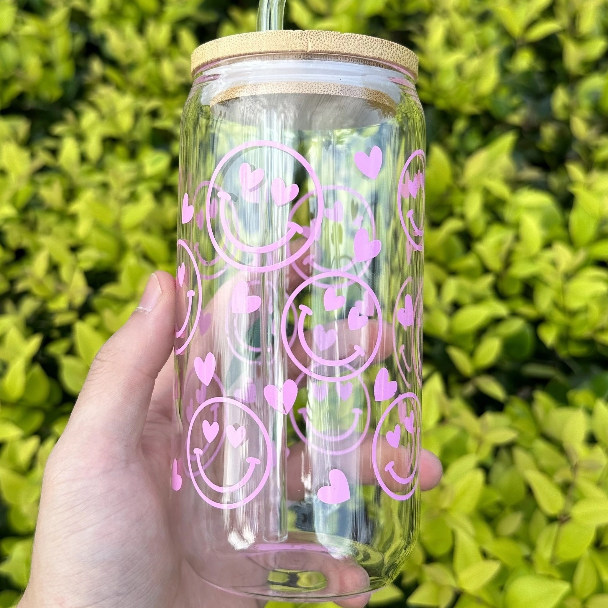 Friends Glass Can Cup with Bamboo Lid and Reusable Straw – Reverie Goods &  Gifts