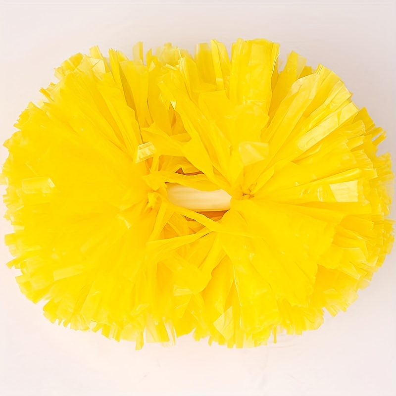 Blinkee Non Light Up Short Handle Cheer Pom Poms Yellow