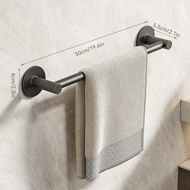 Bathroom Bath Towel Rack Punch free Bath Towel Rod Bedroom - Temu ...