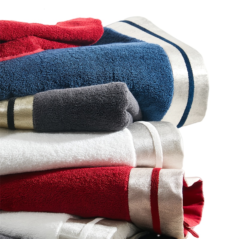  Juegos de toallas, Juego de toallas de baño, hombres y mujeres  39.4 * 72.8 in, toalla de baño de algodón para hombres, mujeres y adultos,  suave y cómoda (Color : D