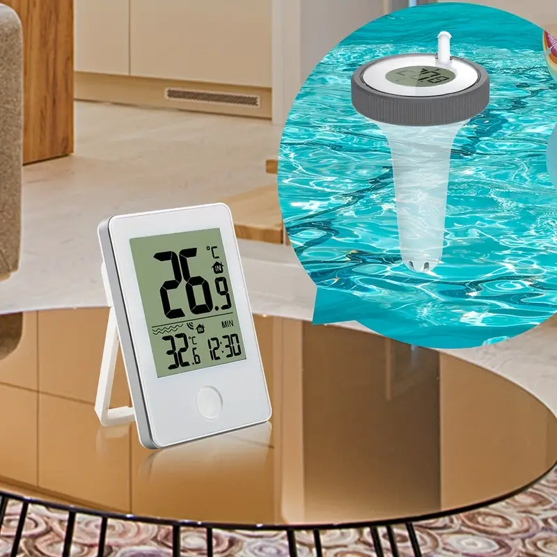 Swimming Pool Thermometer Wireless Floating Easy to read - Temu