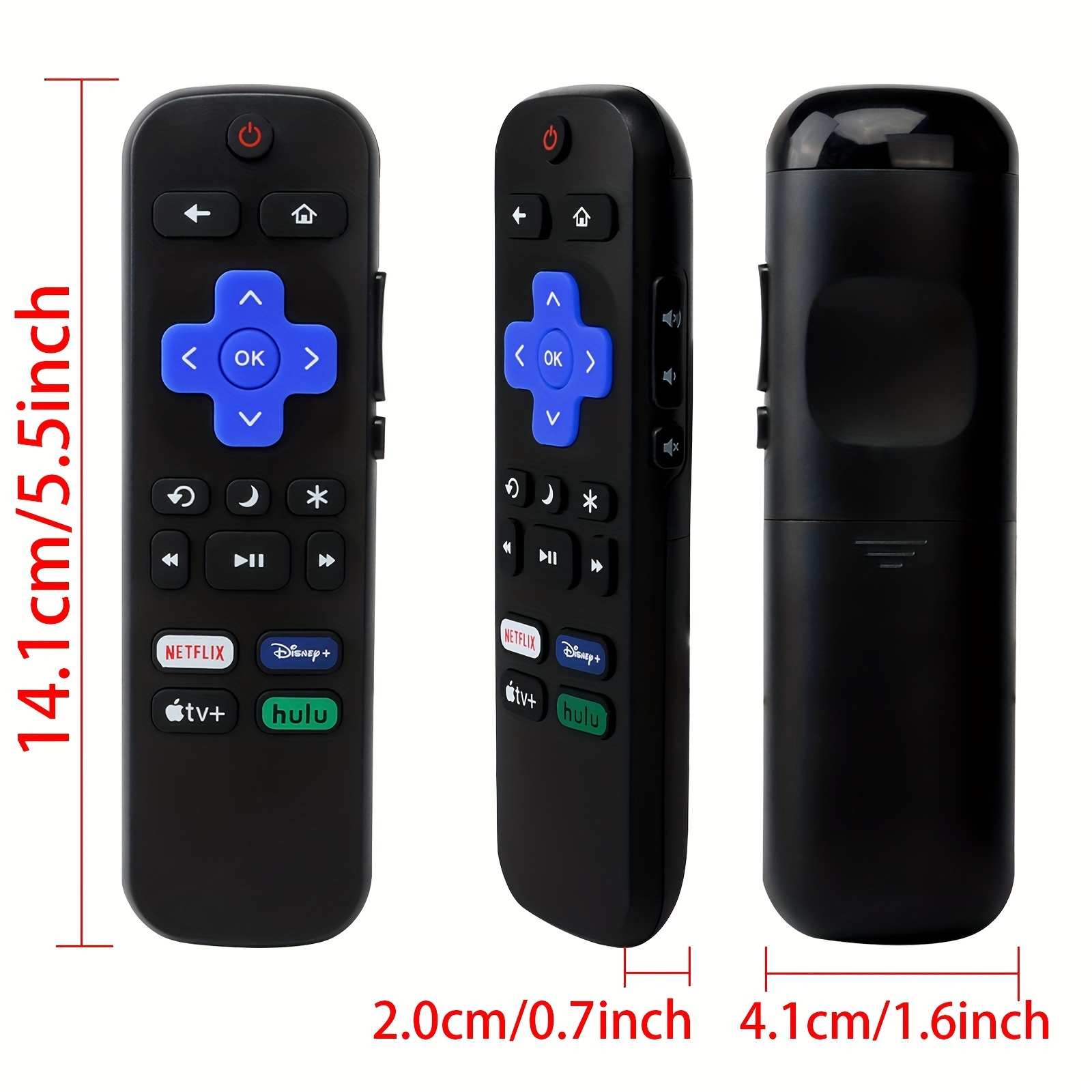  TCL/Roku TV Remoto de Repuesto RC280 con Botón de Control de  Volumen : Electrónica