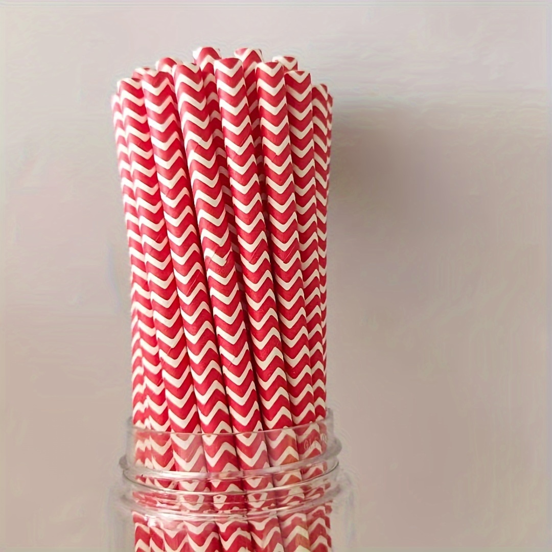 Biodegradable Paper Straws,Drinking Straws Disposable Degradable Kraft  Paper Straw Cool Summer Fruit Pattern Paper Straw for Party Supplies,  Birthday