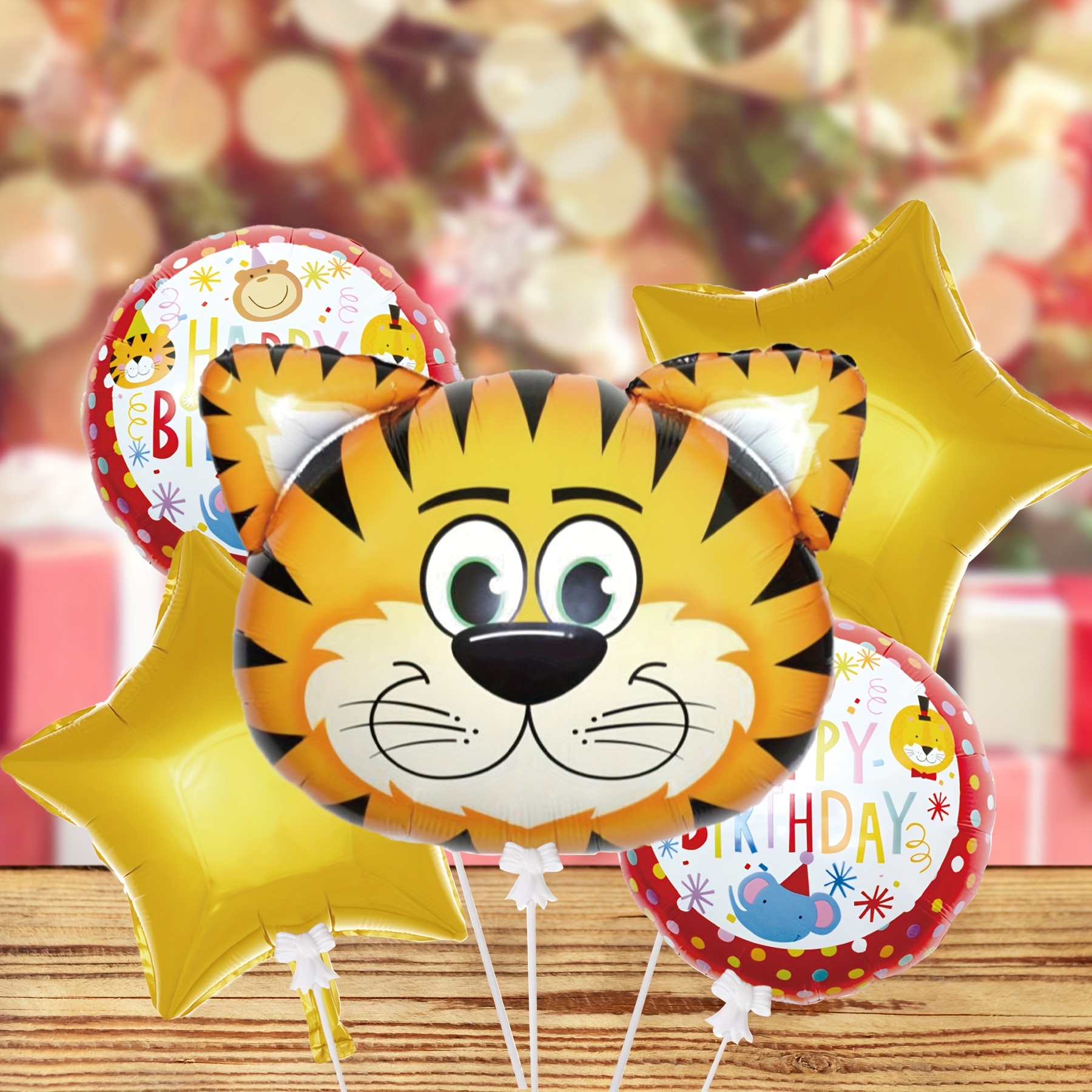 Ballon Hélium Anniversaire Animaux Tigre