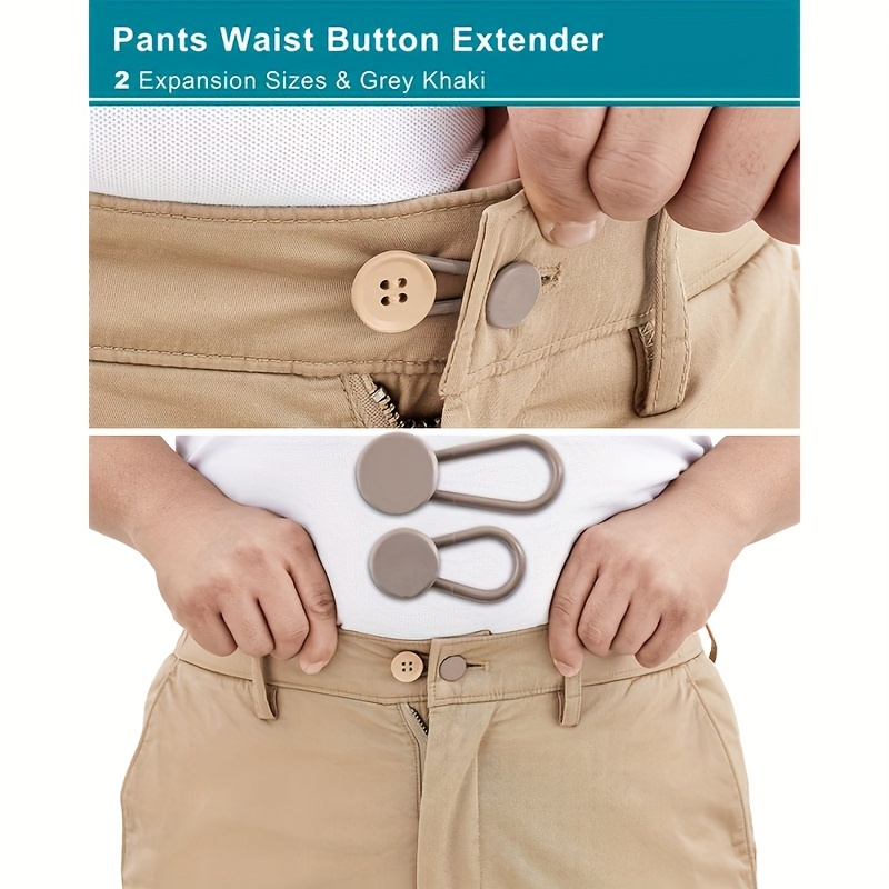 12 Pcs Button Extenders for Jeans, Waist Extender for Jeans, Button Extender