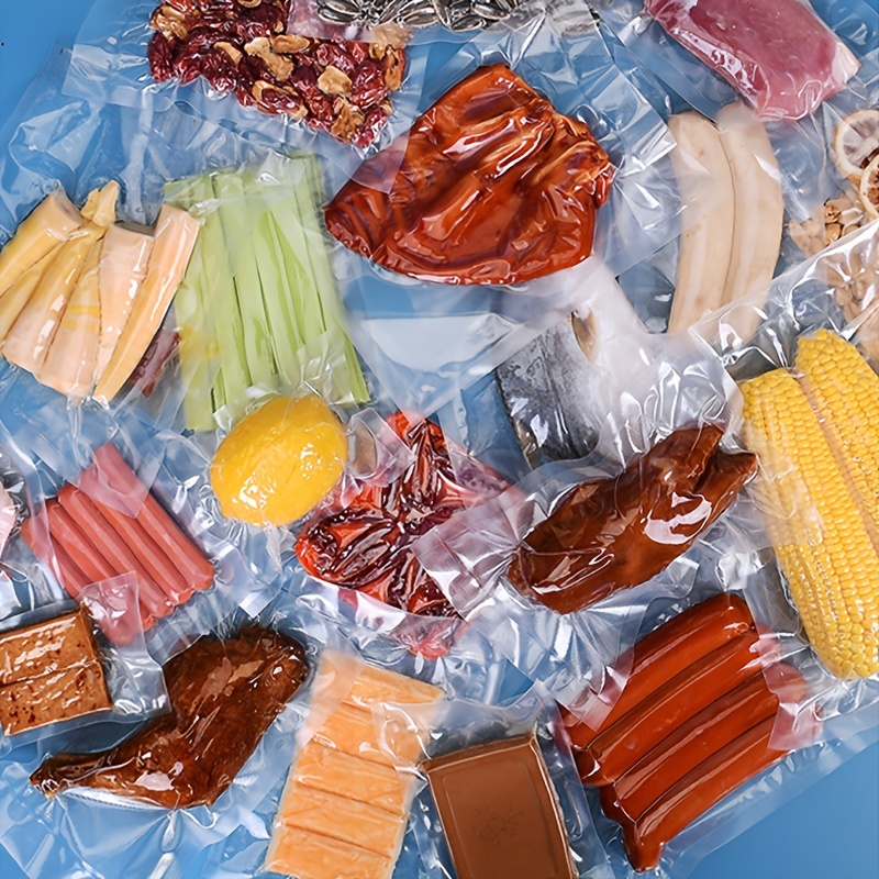 100 Bolsas Sellado Plástico Vacío Alimentos Bolsa Sellada - Temu Chile