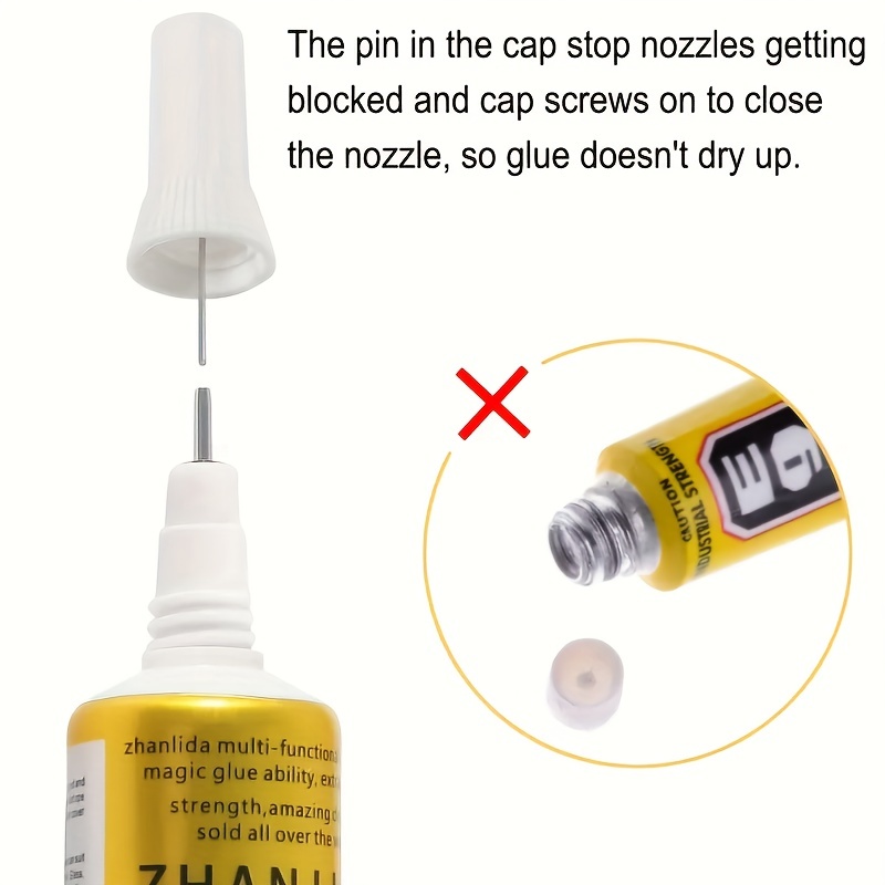 YiJieWZT E-8000 Adhesive Multi-Function Glues,Super Glue Suitable for Phone  Screen Repair,Wooden,Jewelery (15ML，2packs): : Tools & Home  Improvement