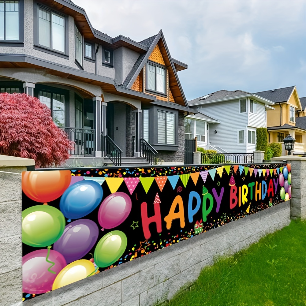 82.68*15.75inch Cartoon Birthday Balloon Color Photo Atmosphere  Arrangement，home Decor