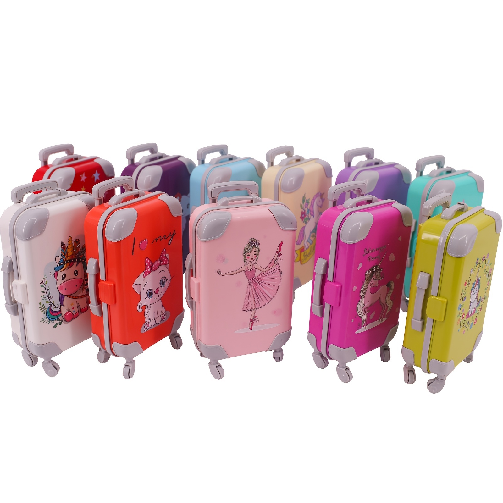 Amedoo Paperboard Suitcases Set of 3 Decorative Boxes, Compatible with  Barbie Storage Organizer, Doll Clothes, Toys, Photos, Accessories, Hat,  Cute