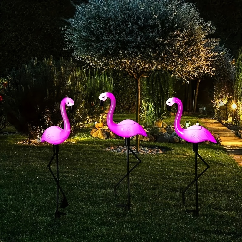 Location Flamant Rose lumineux LED déco jardin piscine terrasse