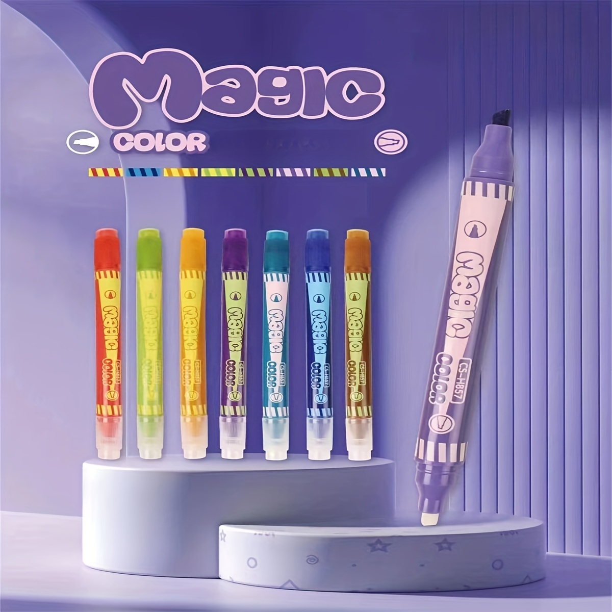 mamayo color-changing color pen (8 color-changing pens + 2 magic