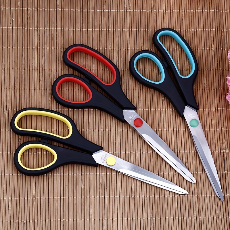 Scissors All Purpose, iBayam 8 Heavy Duty Scissors Bulk 3-Pack, 2.5mm  Thickness Ultra Sharp Blade Shears with Comfort-Grip Handles for Office  Home