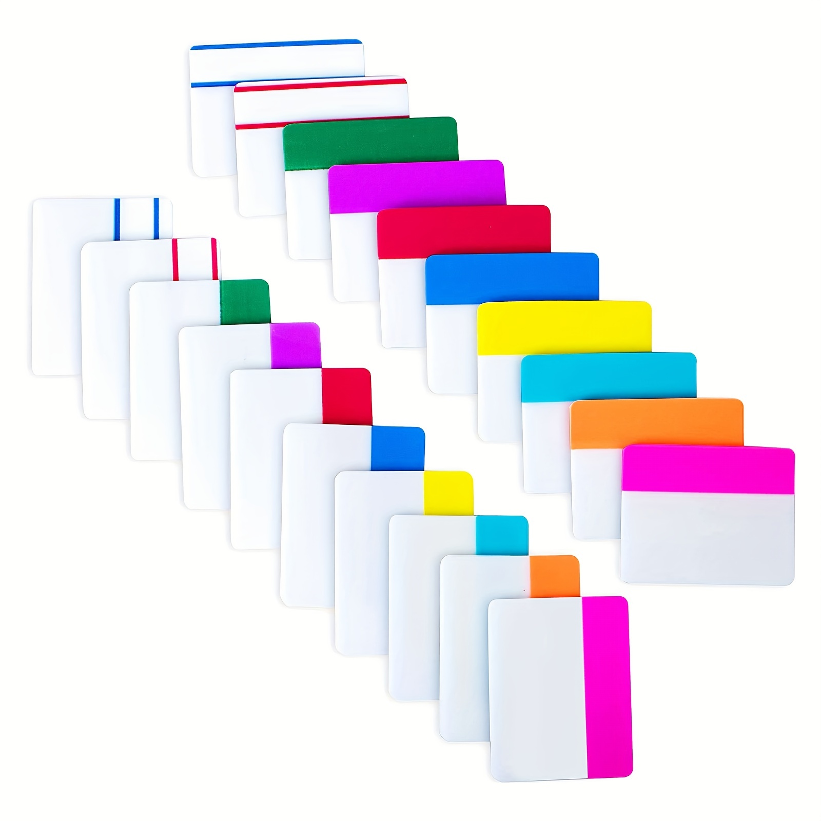 30 Pads 0.5x1.8 Sticky Notes Flags Tabs Page Markers 6 Bright Color Sticky  Index Tabs Page Flags 80 Sheet/Pad