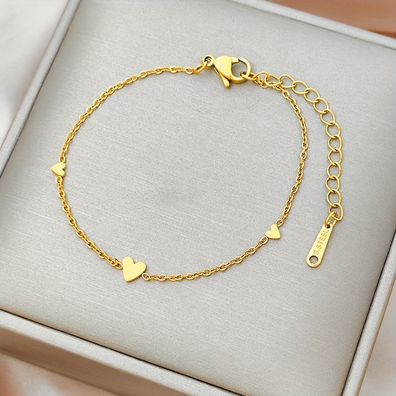 Bracelet Gold Heart - Temu Australia