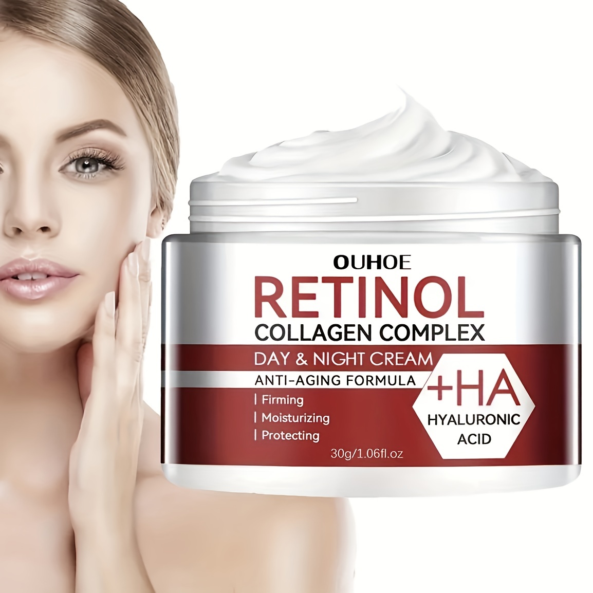 Retinol Collagen Complex Day & Night Cream Moisturizing Face Cream,  Increase Skin Elastictiy, Firming Skin, Protect The Skin's Moisture  Barrier, Promo