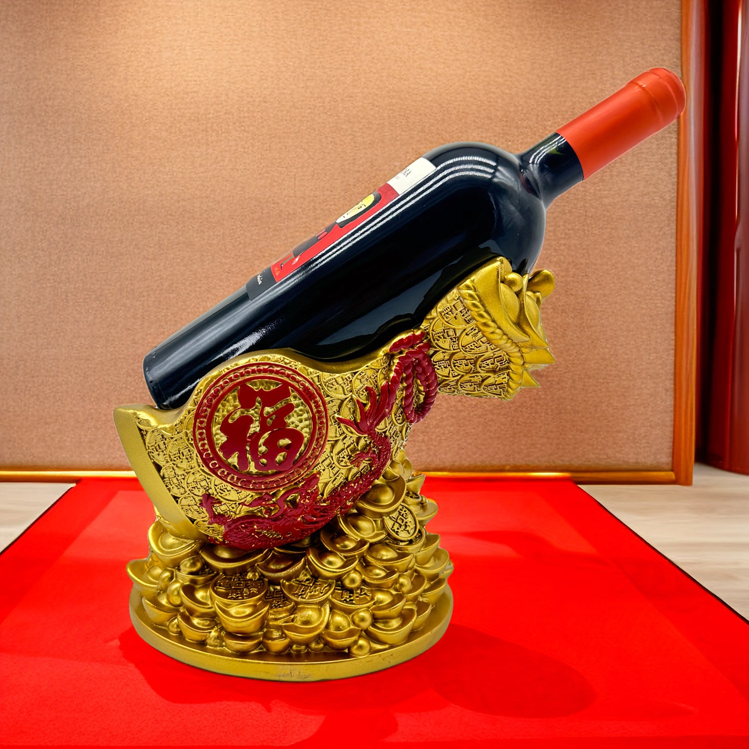 Chinese New Year Lucky Box Wine Rack Wine Rack Wine Rack - Temu