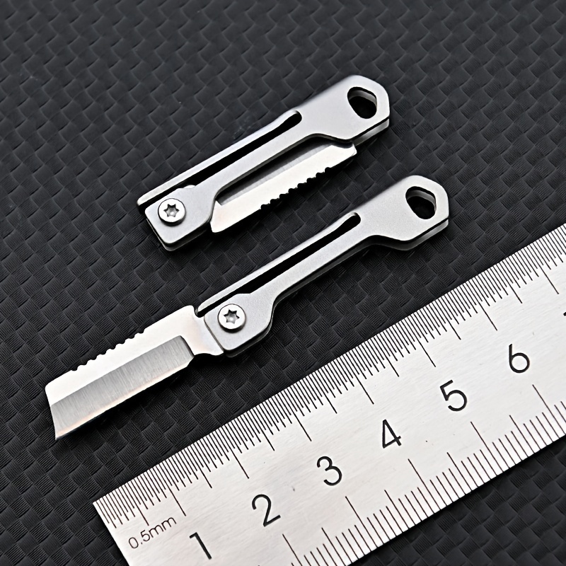 Creative Portable Small Metal Ruler Key Chain Small - Temu