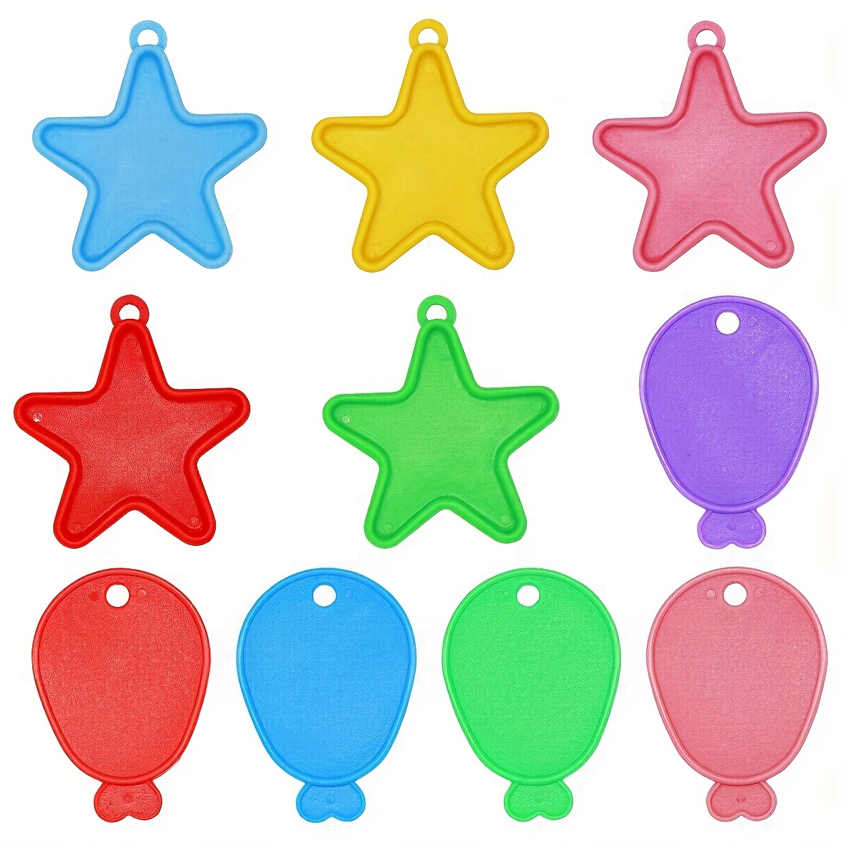 

1 Pack/20pcs, Balloon Weights, Colourful Balloon Weights, Helium Balloon Weights, Plastic For Weddings, Parties, Birthdays