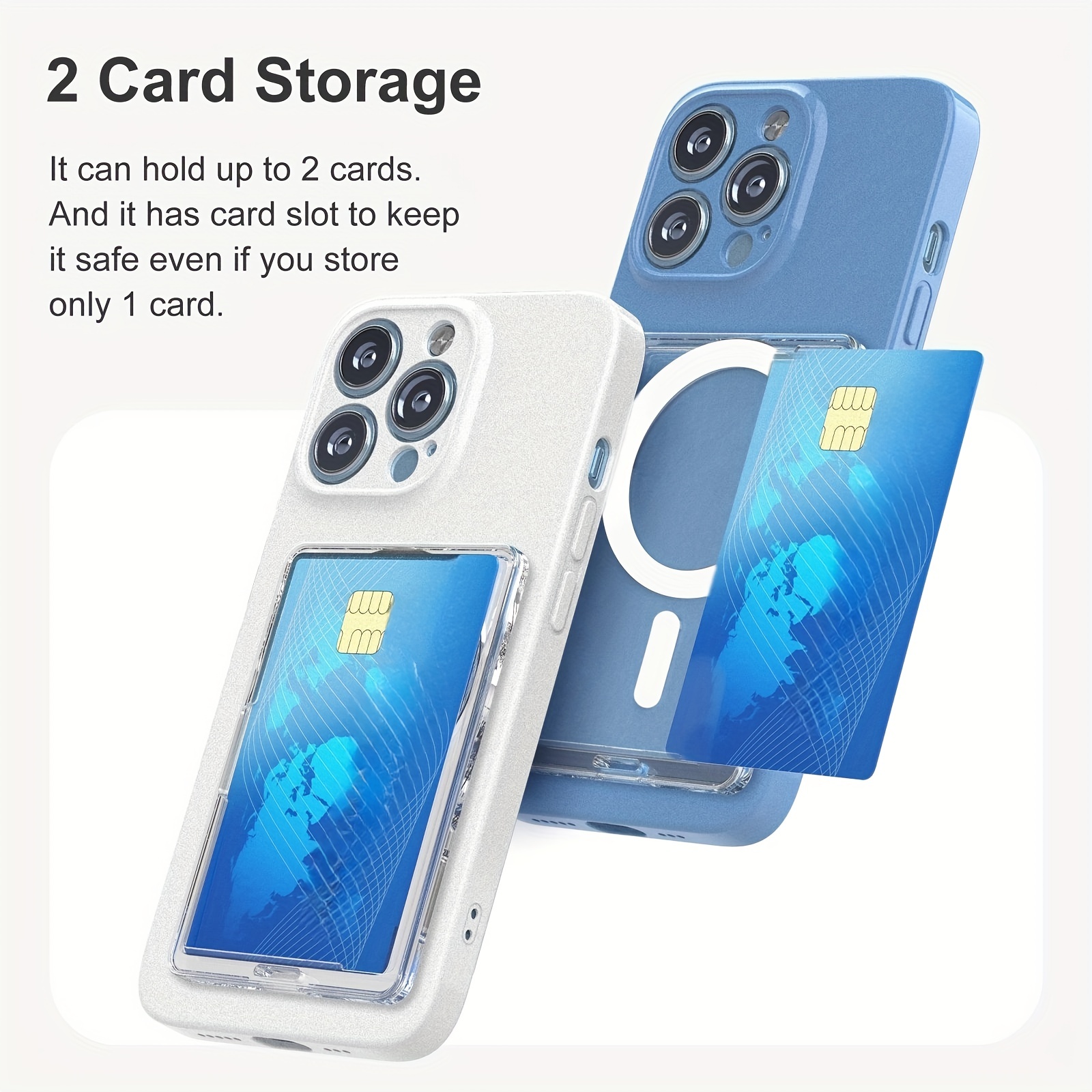 Slim Card Case for iPhone 13 13 Mini 13 Pro Max / Card Slot 