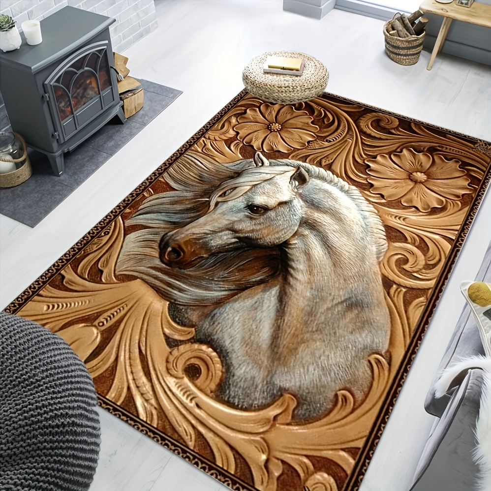 Border Collie Non Shedding Border Collie Rug Rectangle Rugs