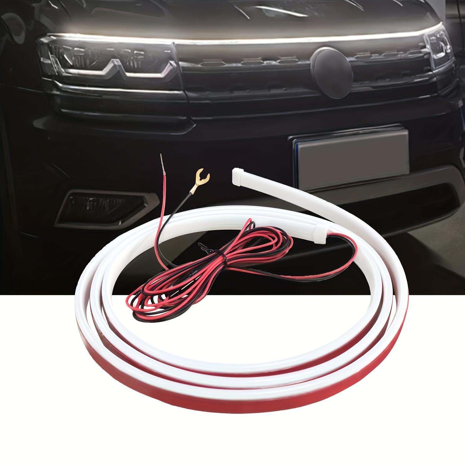 LED Auto Haube Atmosphäre Licht Streifen Wasserdichte Auto Außen