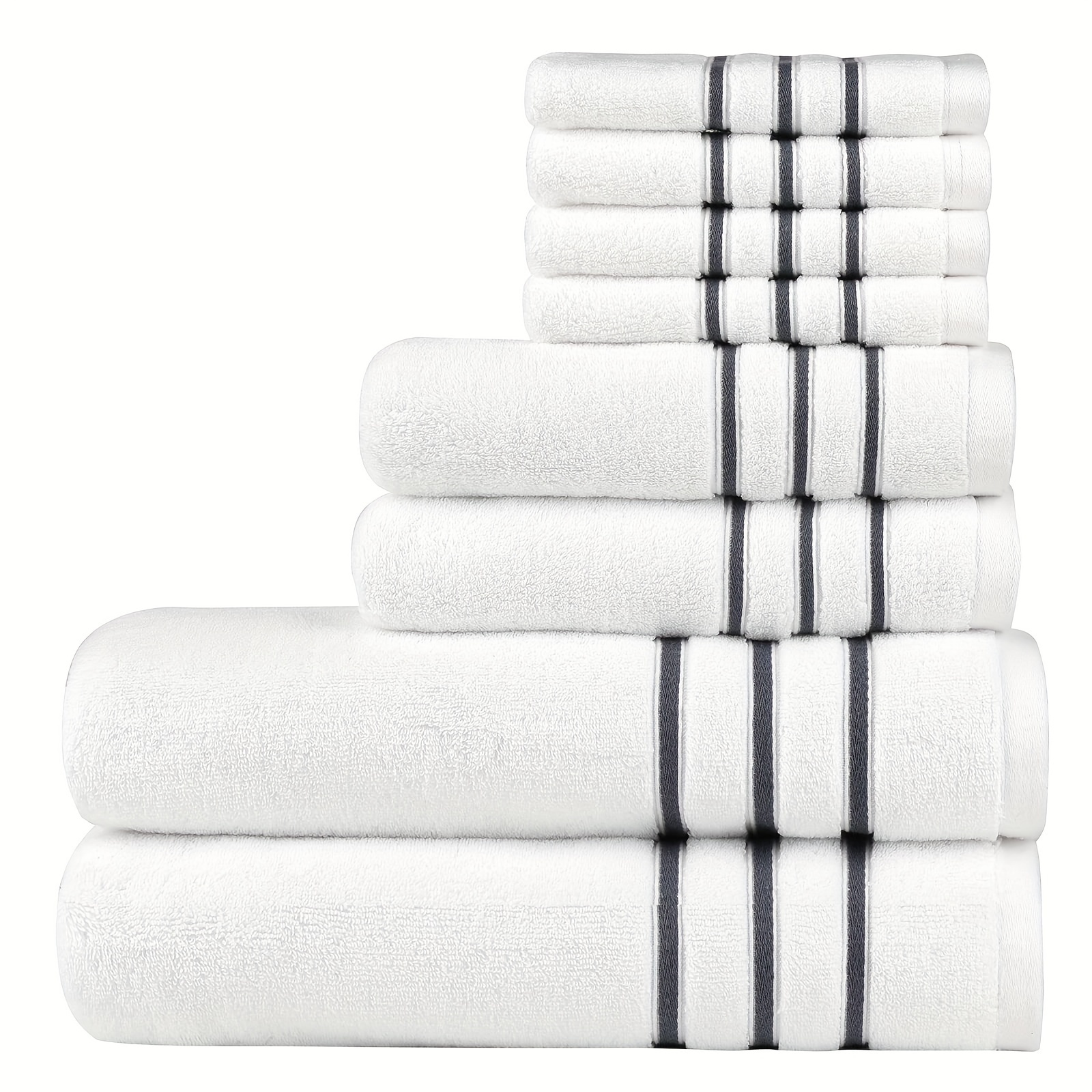 Soft Towels Set Cotton Premium Luxury Towels Set Quick - Temu