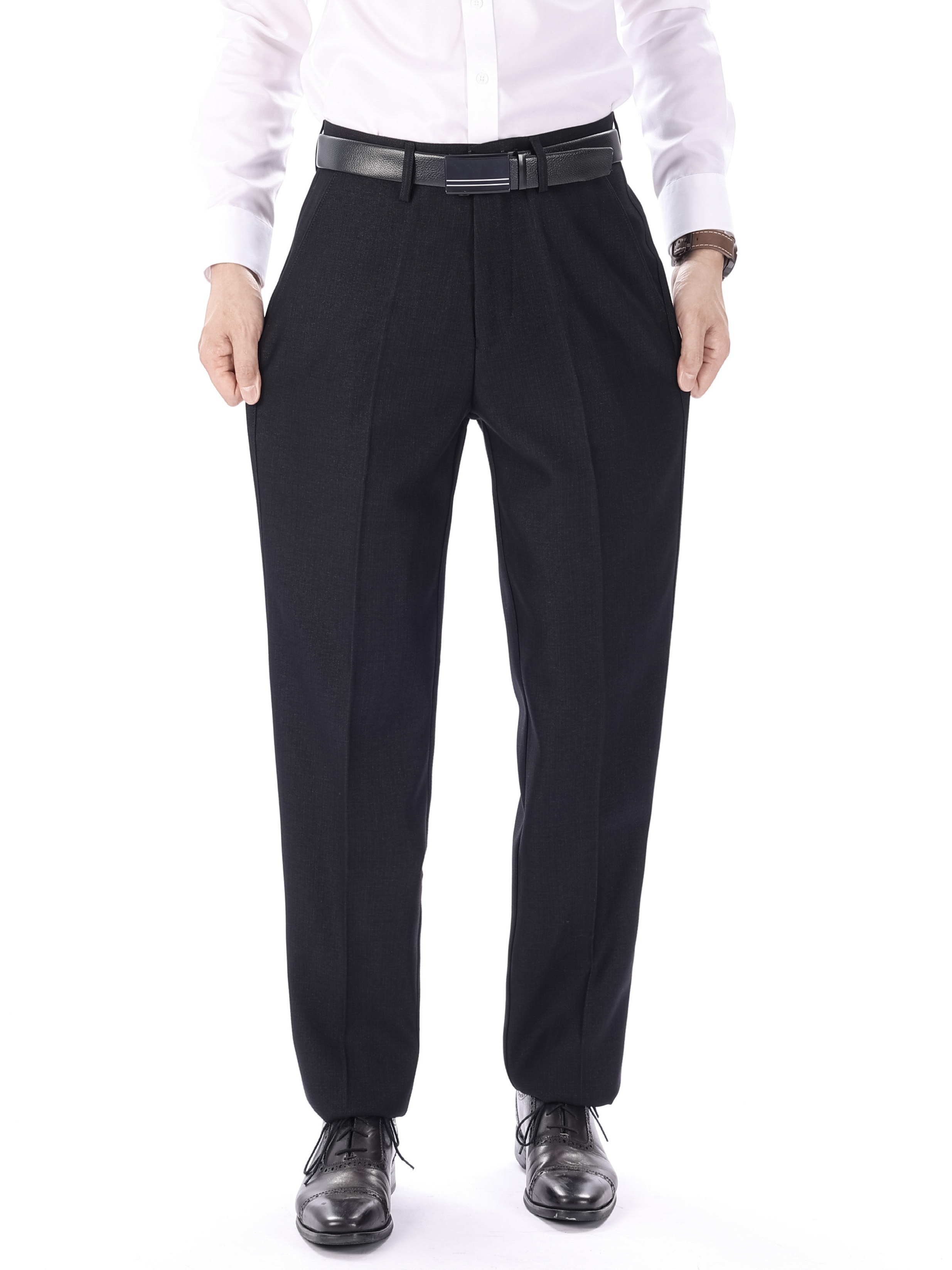 Plus Size Men's Dress Pants Premium Comfort Classic Fit - Temu