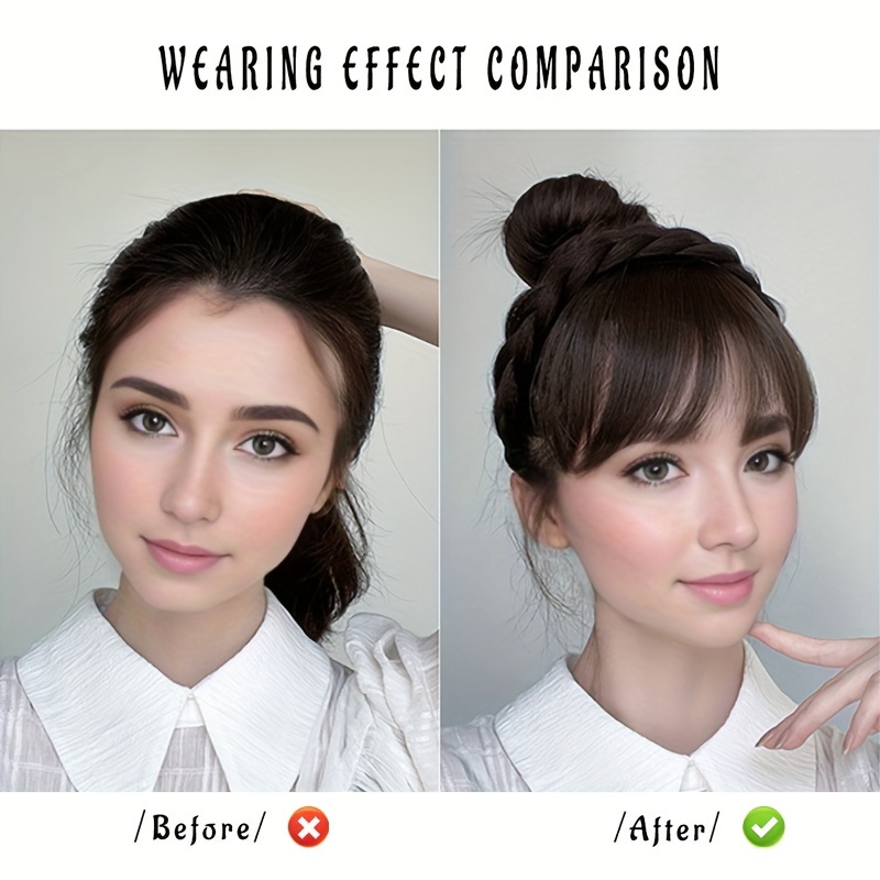   accessories with bangs braids headband hair extension high temperature synthetic fiber   hair for women daily use halloween christmas details 8