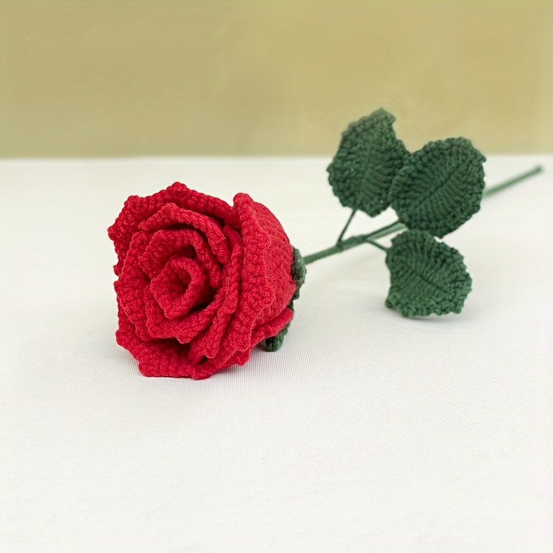 Cute Artificial Potted Plant Handmade Crochet Wool Flowers - Temu